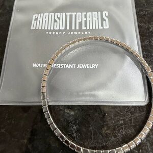 Silver Stretch Tennis Bracelet